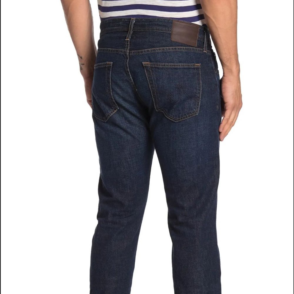NWT AG Men's Jeans Matchbox Slim Straight  HERITAGE Medium Blue 33 W x 34L RARE! - Picture 6 of 9